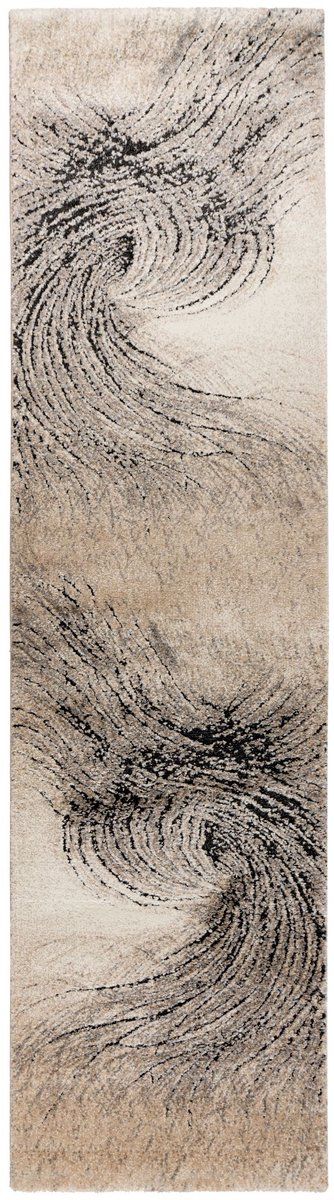 Vloerkleed Bologna 462 grijs – 80 x 300 cm – polypropyleen & polyester, machinegeweven