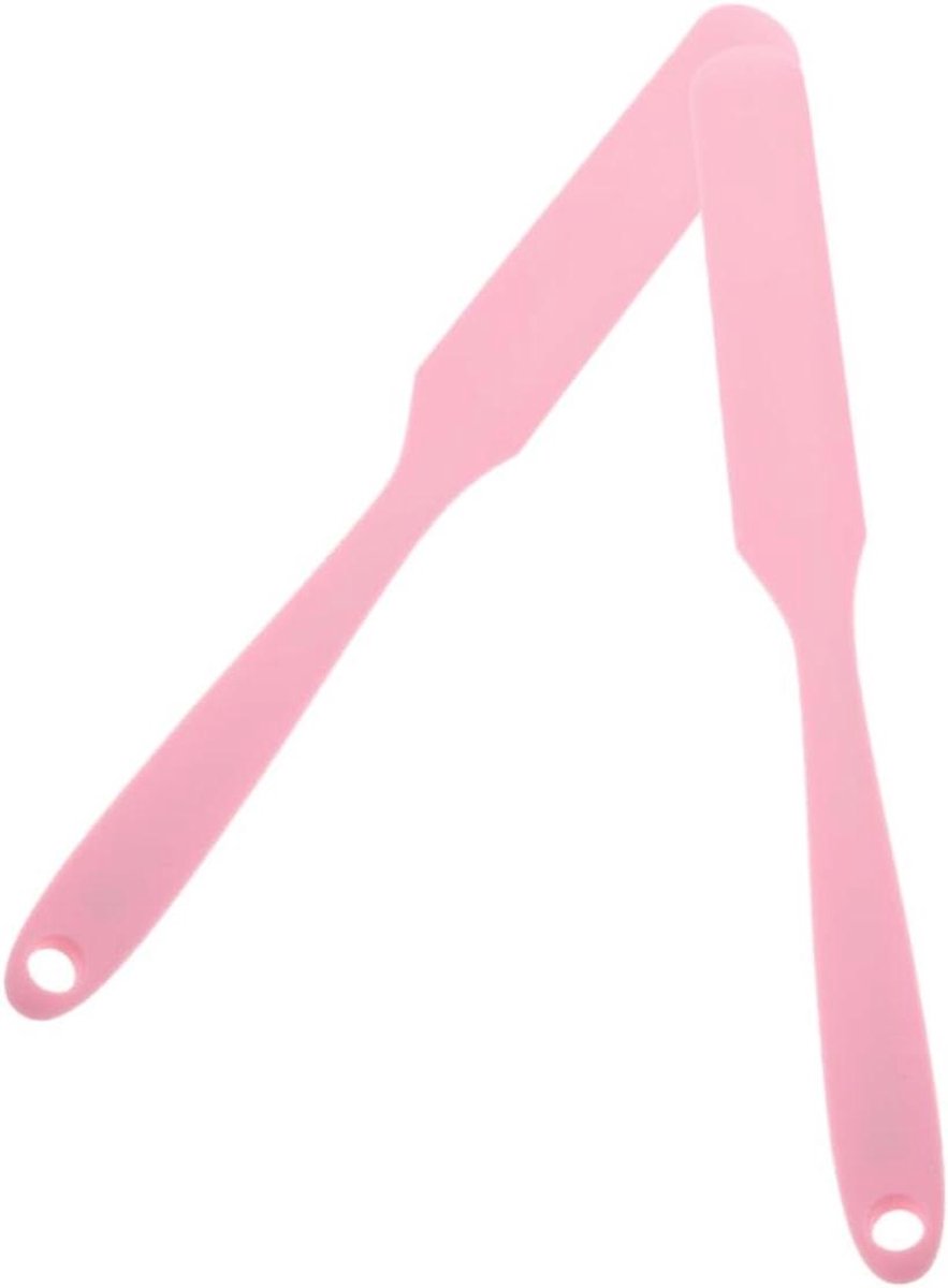 Waxstokjes Ontharen - Wax spatels - Gladde Huid - Antiaanbak Siliconen - 2 Stuks - Roze