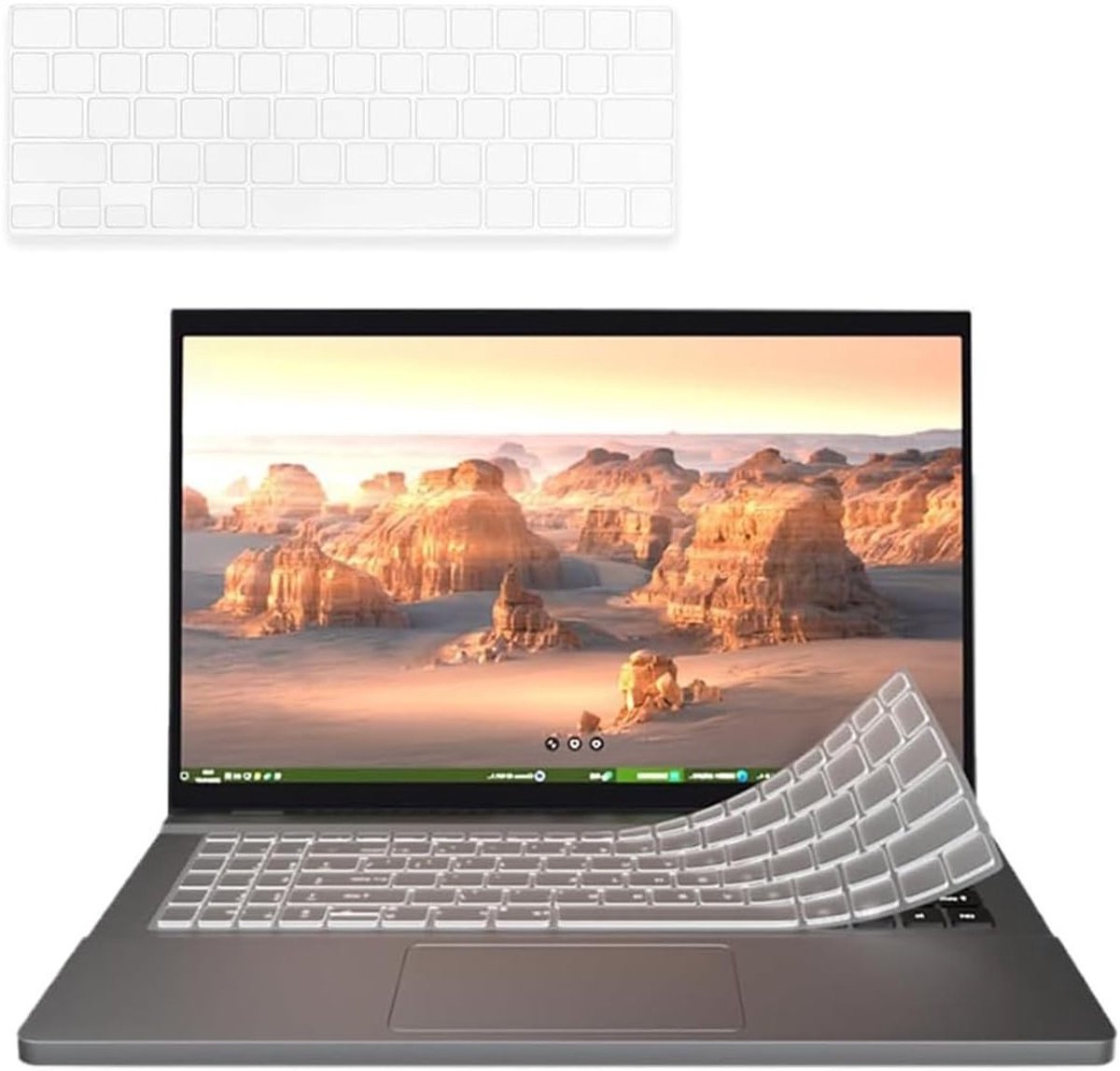 Keyboardbescherming voor MacBook Air 13 M1 2020 - EU Indeling, Stofdicht, Wasbaar en Herbruikbaar, Transparant TPU, 1 Stuk