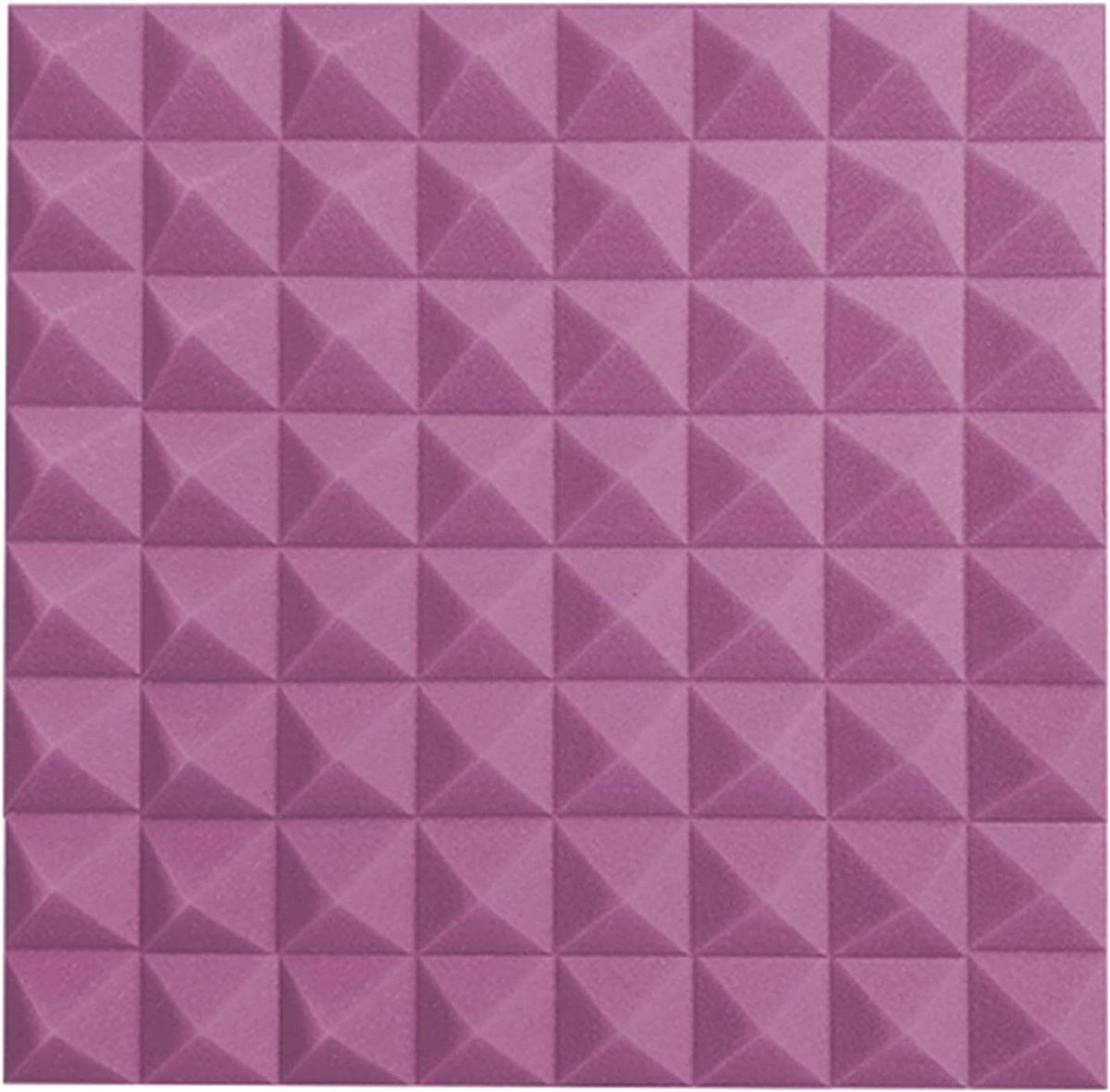 Akoestische Panelen - Geluidsisolatie Spons - Geluidsverbetering Thuis - Hoge Dichtheid Schuim - 10 Stuks - Paars
