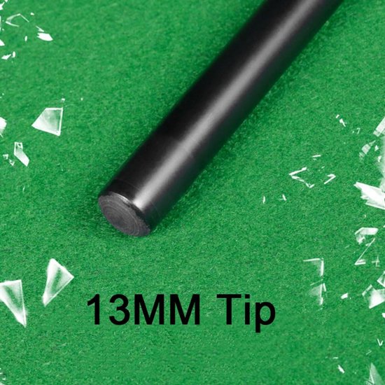 Biljartkeu - Pool Cue - Biljart Spelen - 3-delig Ontwerp - 58 Inch - Zwart — afbeelding 4