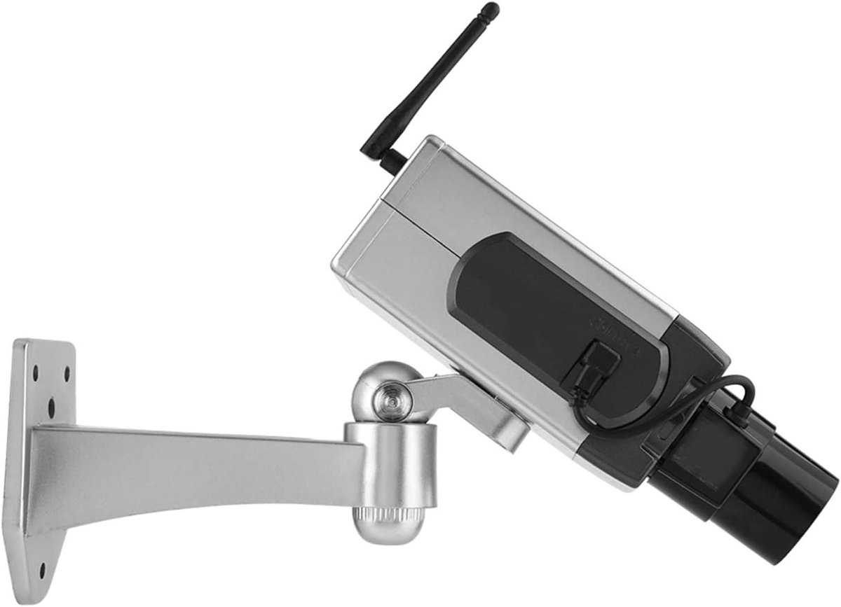 Dummycamera - Nep beveiliging - Afschrikking indringers - Automatische beweging - 18 x 9 x 13 cm - Zwart