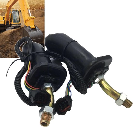 Graafmachine Joystickhandgrepen - Bedieningsknoppen - Nauwkeurige Bediening - Antislip Rubber Grip - 2 Stuks - Zwart — afbeelding 5
