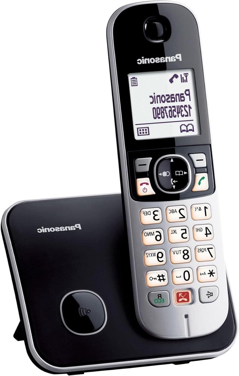 Draadloze DECT Telefoon - Huistelefoon Analoog - Thuis Bellen - Oproepblokkering - 16.4 cm Hoog - Zwart