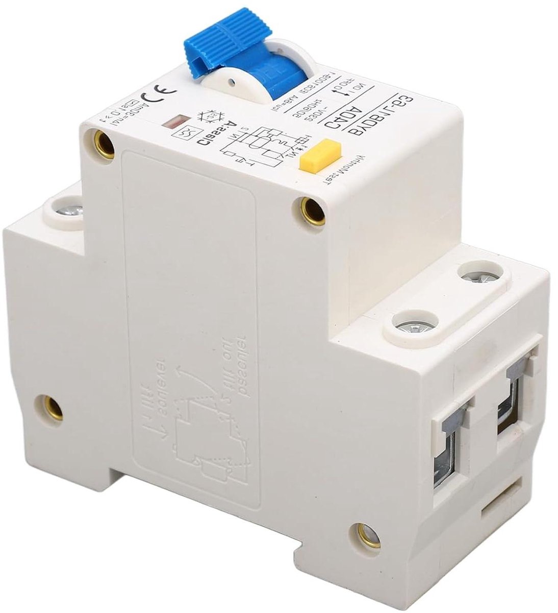 Lekkage Bescherming Schakelaar - Aardlekschakelaar Automaten - Veilige Elektrische Installaties - Automatische Stroomonderbreking - 40A 30mA 230V - Grijs