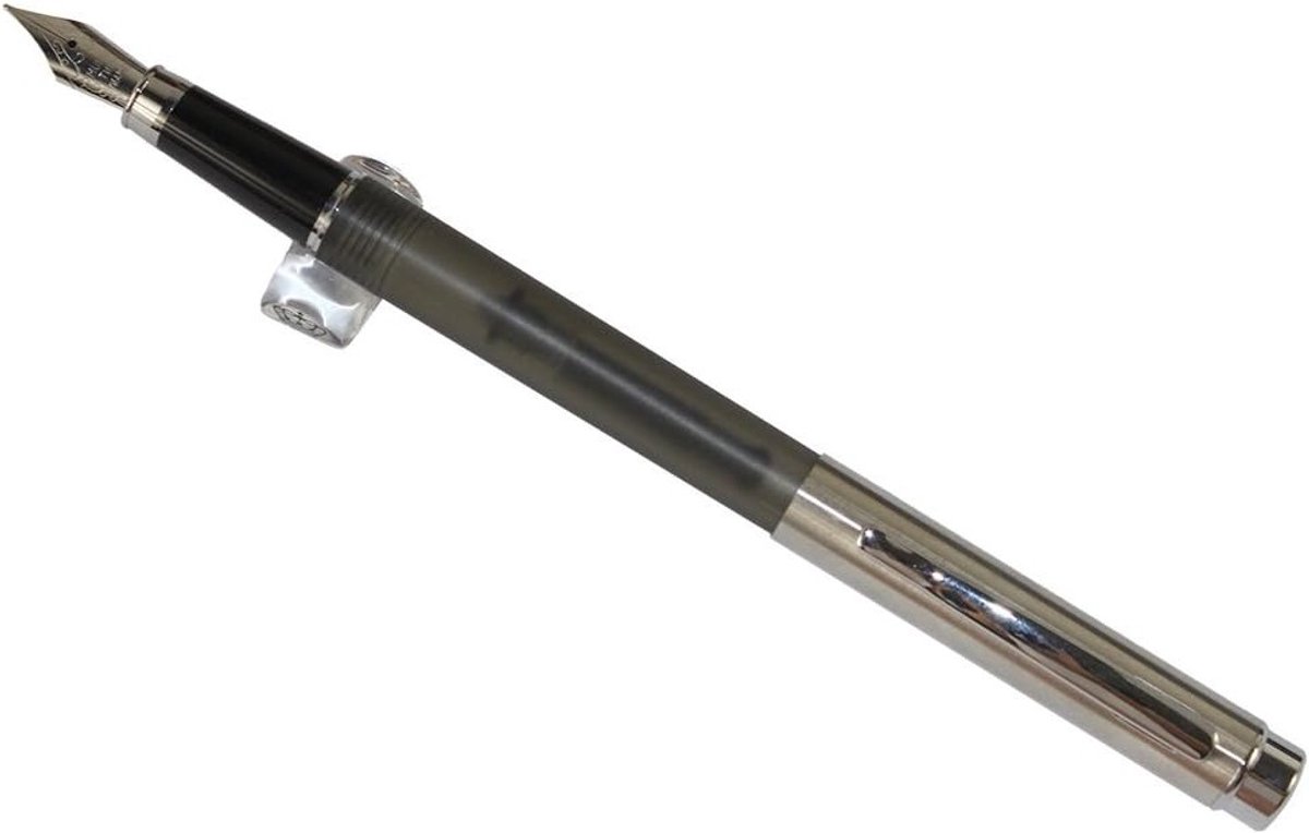 Elegante vulpen met extra fijne nib, soepel schrijven en luxe geschenkdoos in grijs