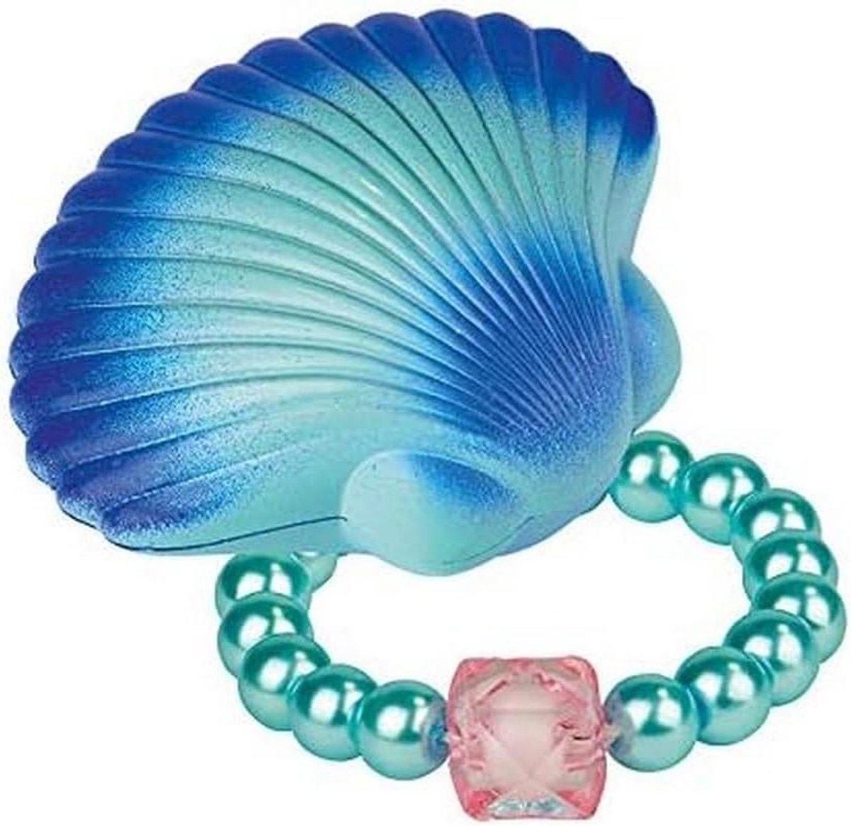Magische schelp - Zeemeermin speelgoed - Verrassing ontdekken - Lost op in water - 8 cm - Roze