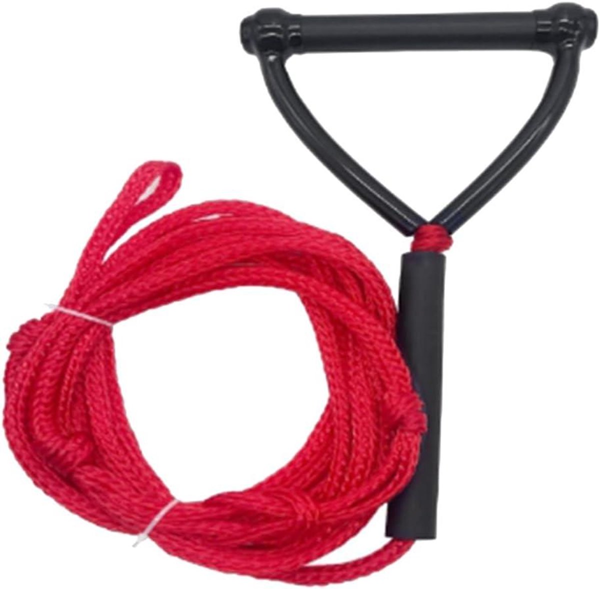 Watersport Touw - Sleepkabel Wakeboard - Waterskiën Kneeboarden - Zwevend Comfortabel Ontwerp - 7.5 Meter Lengte - Rood Zwart