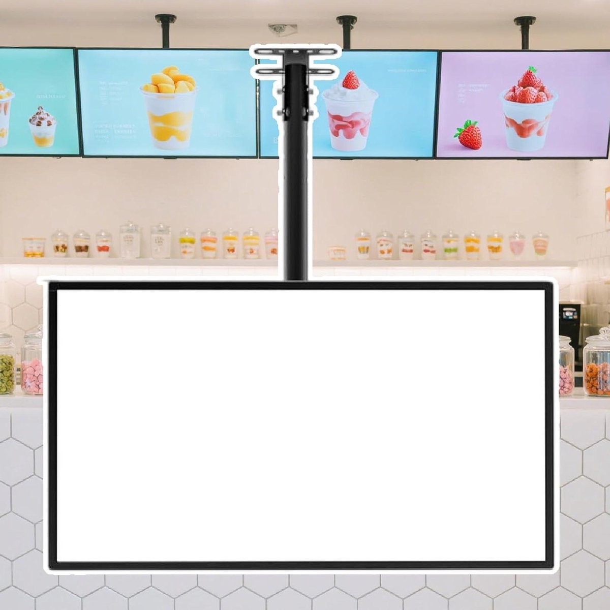 Led Lichtbak - Menubord Display - Reclame Tonen - Flexibel Verstelbaar - 50x60cm - Meerkleurig