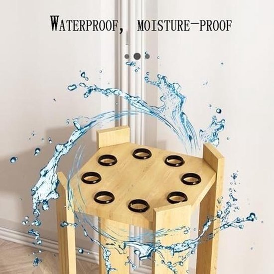 Keuhouder - Poolkeu rek - Biljart organiseren - Houten afwerking - Staand of wandmontage - Bruin — afbeelding 4