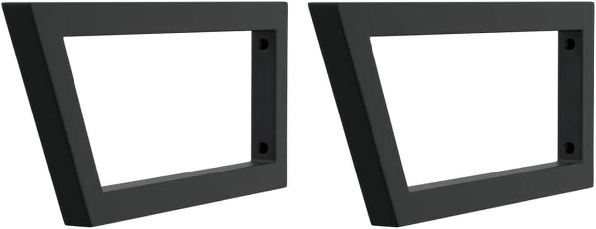 Wandbeugels Wasbak - Steun Plank - Opbergruimte Creëren - Trapeziumvormig Ontwerp - 20 x 5