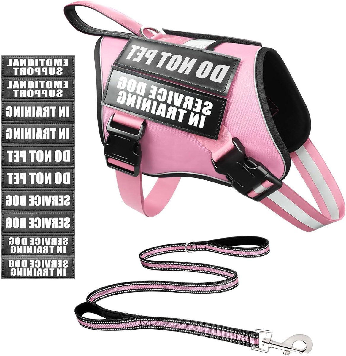 Hondenharnas met Riem - Honden tuigje - Dagelijks gebruik - Reflecterend en verstelbaar - 1.5 meter riem - Violeta