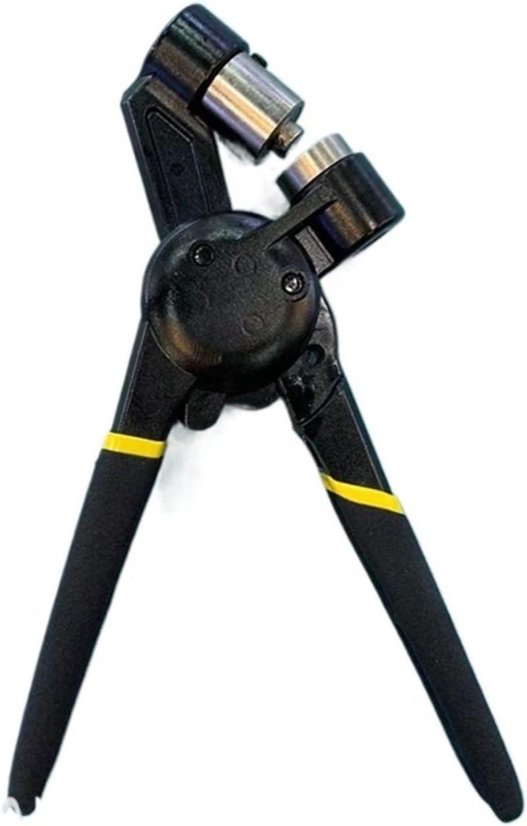 Doorvoertang Set - Knoopsgat Gereedschap - Handwerk Projecten - Gietijzeren Constructie - 30 mm - Zilverkleurig