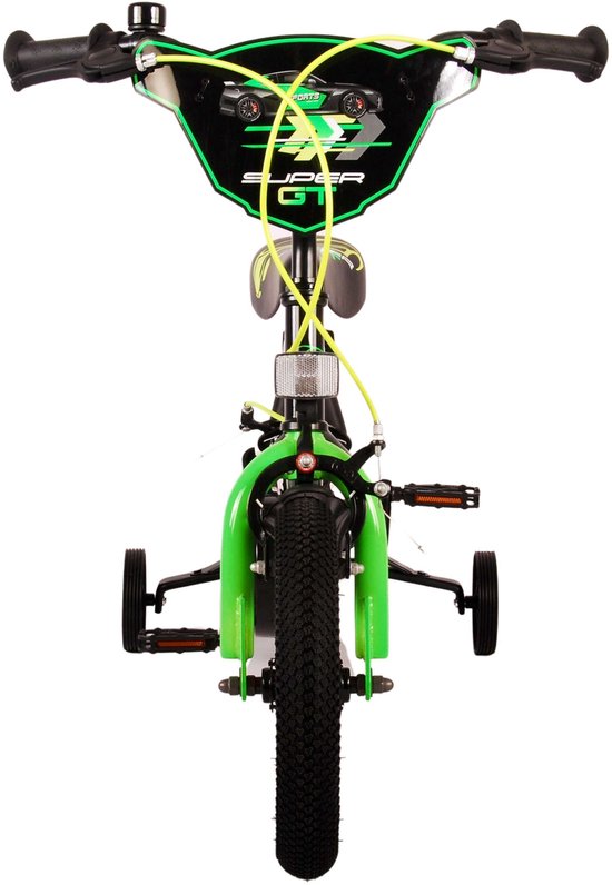 Volare Super GT Kinderfiets - Jongens - 12 inch - Groen - Twee handremmen van Volare — afbeelding 3