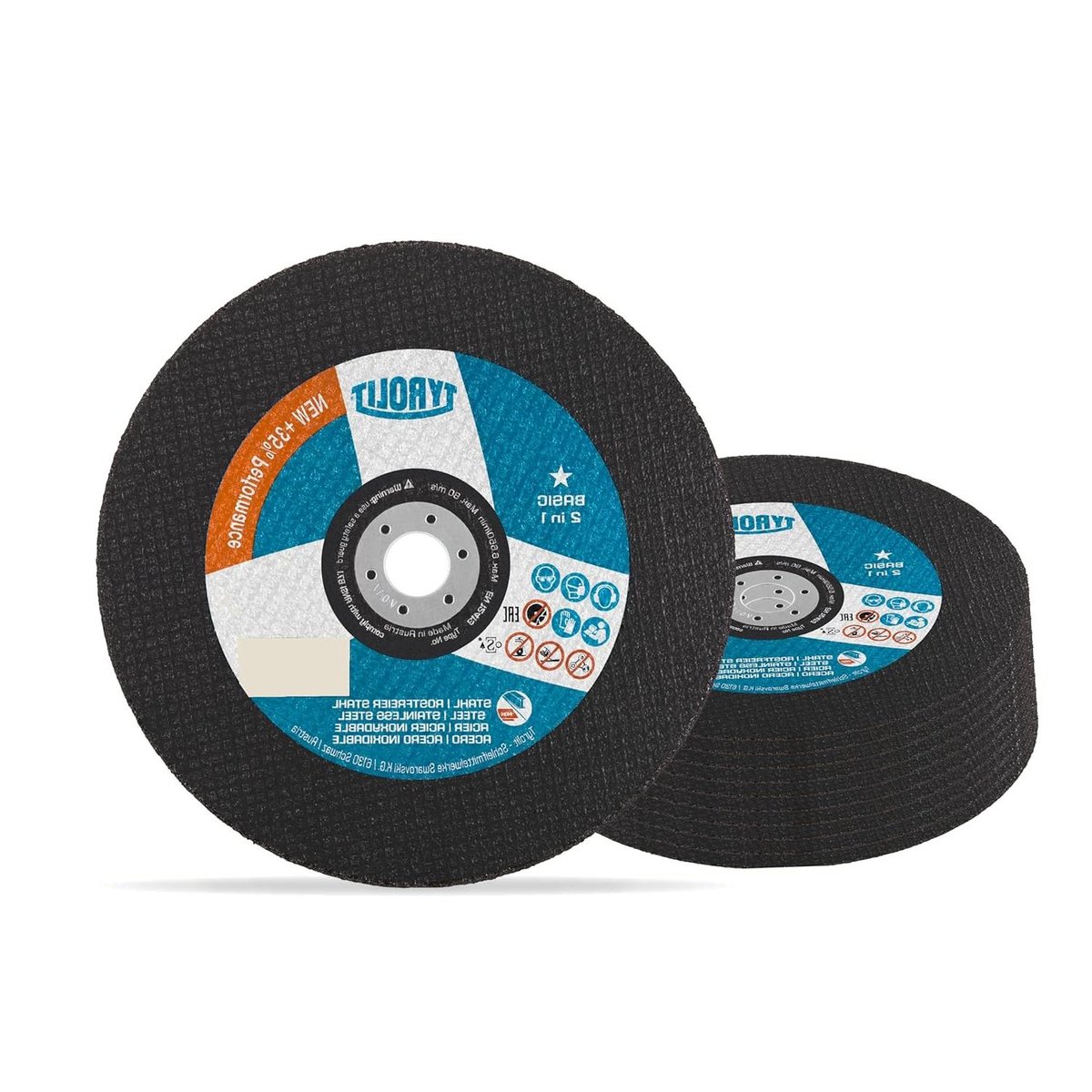 Dunne Slijpschijf - Doorslijpschijf Metaal - Metaal Bewerken - Superdun 2-in-1 - 230 x 19 mm - Grijs