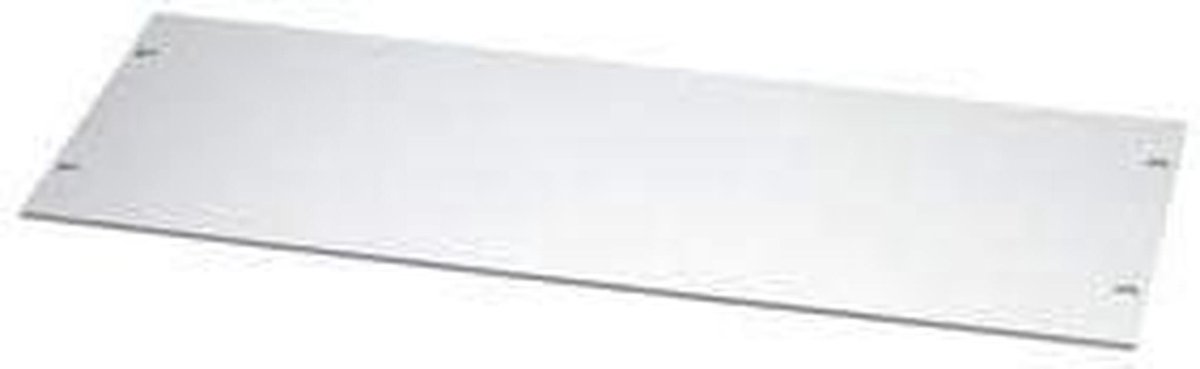 Blindplaat Plaat - Paneel Afdekking - Apparatuur Plaatsen - Aluminium Constructie - 4U Hoog - Aluminiumkleur