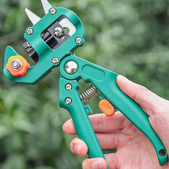 Snoeier voor Bomen - Tuinschaar Takken - Precisie Snoeien - Stevige Anti-slip Handvatten - 22 cm - Groen — afbeelding 4