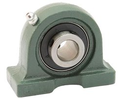 Lagerhuis unit - Aslager lager - Machineonderhoud - Bevestiging met schroeven - 14.29 mm as - Zilverkleurig