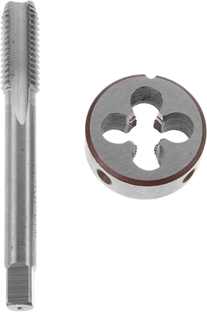 Tap en Snijgereedschap - Draadtap Set - Precisie Draadsnijden - Snelle Snijwerking - M10 x 5 - Zilver