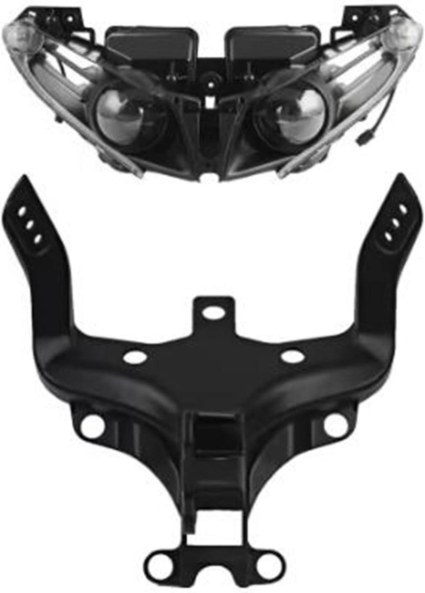 Motorfiets Koplampbeugel - Kuipsteun Beugel - Motor Rijden - Verbetert Stabiliteit - 12V 55W - Transparant