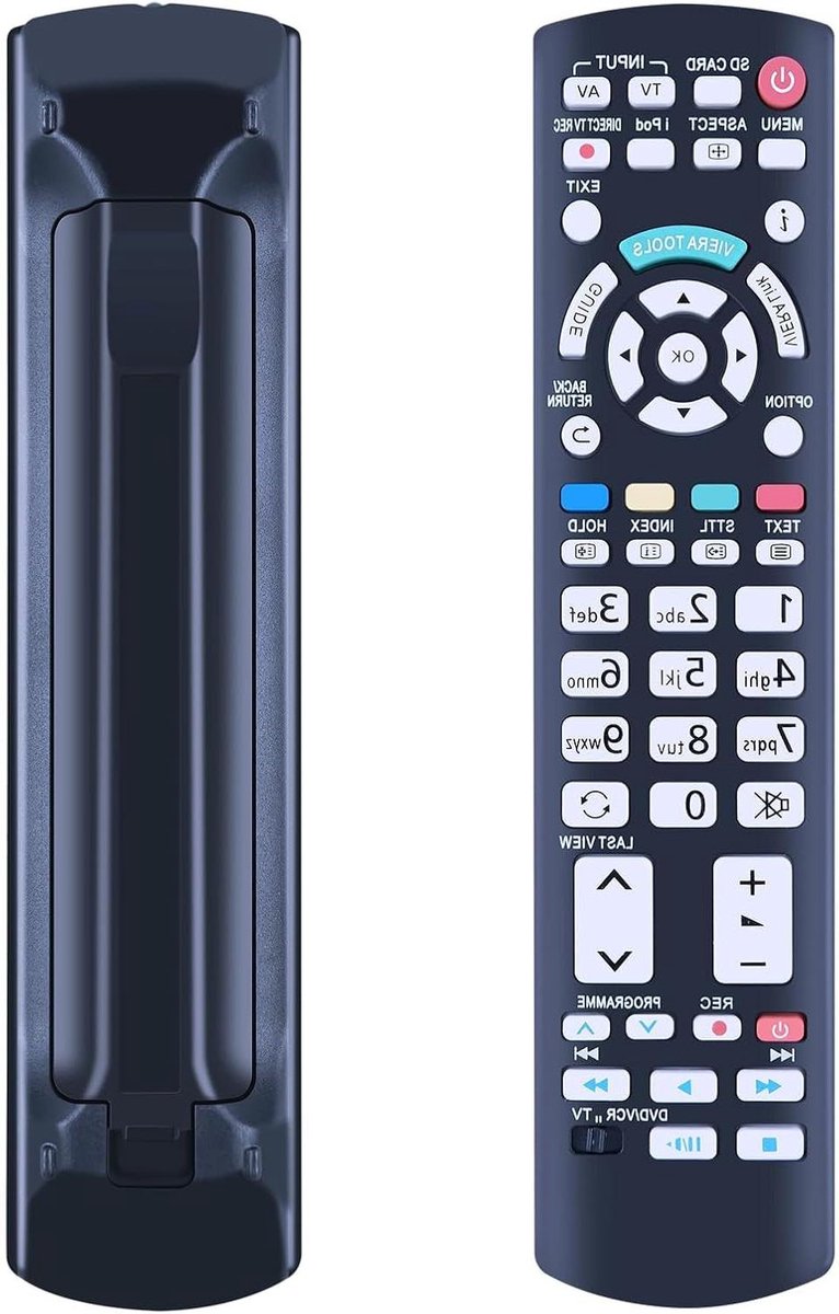 Vervangende Afstandsbediening - Universele Bediening - TV Besturen - Geen Programmering Nodig - 10 Meter Bereik - Wit