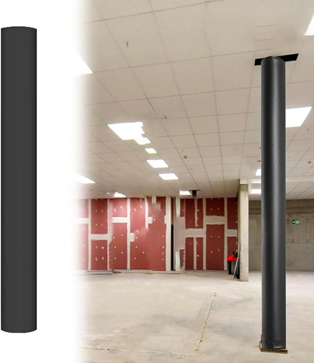 Paalbescherming - Paalkussen - Veilig Sporten - Waterdicht PU Leer - Hoge Dichtheid - Zwart
