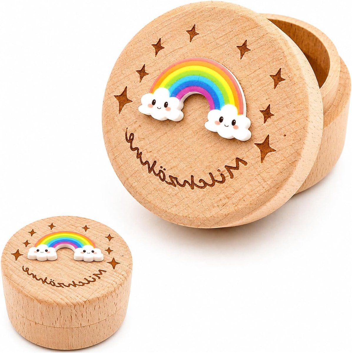 Melktanddoos voor het bewaren van melktanden, herinneringen en babygebitjes
