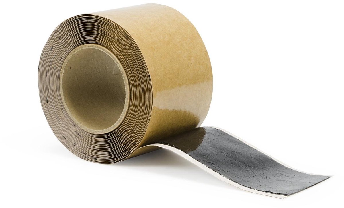 Naad Tape - EPDM Tape - Vijveraanleg - Dubbelzijdig - 3 inch x 25 ft - Zwart