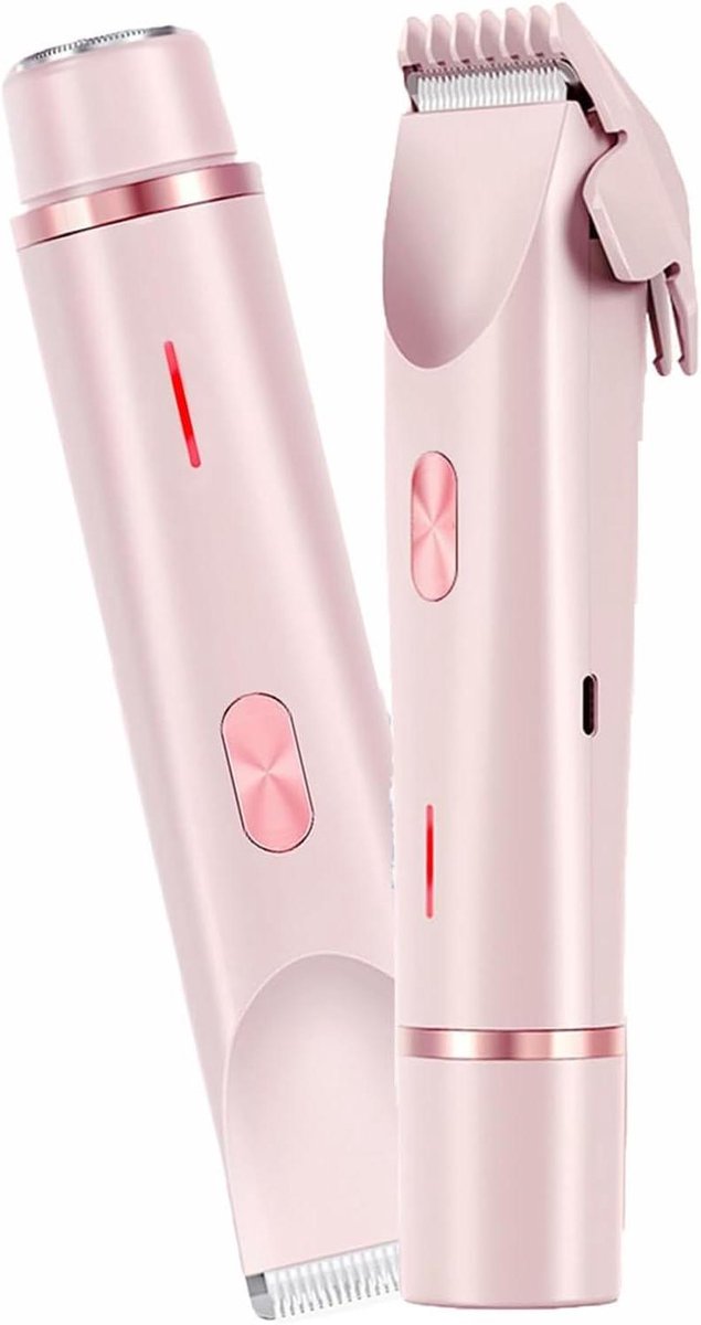Scheerapparaat voor Dames - Elektrisch Scheermes - Lichaamsverzorging - Dubbele Kop - USB Oplaadbaar - Wit