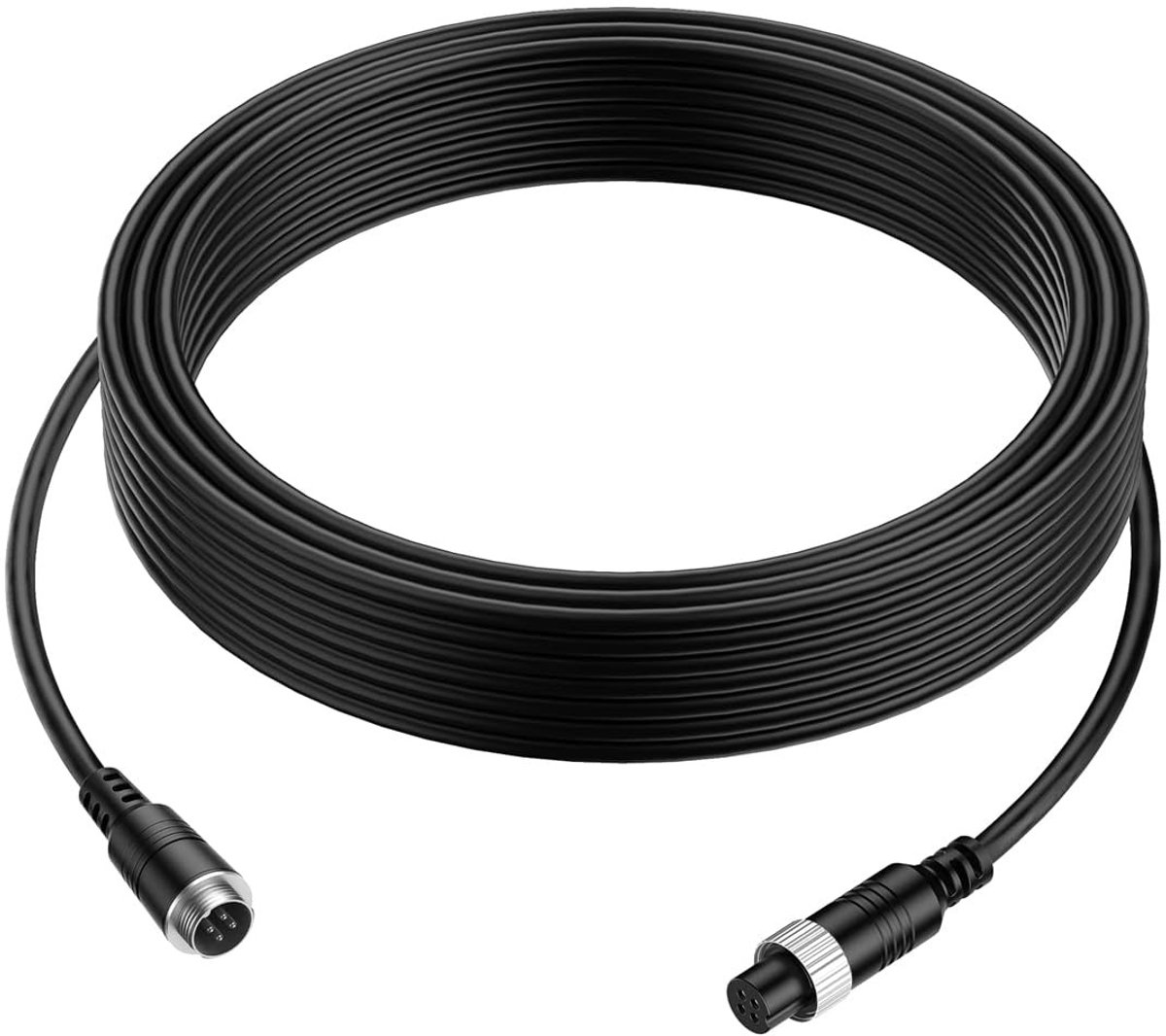 aladdien - Achteruitkijkcamera Kabel - Oprolbare Video Kabel - 5 meter lengte - Geschikt voor Truck en Trailer - Ideaal voor Camper - Betrouwbare Be...