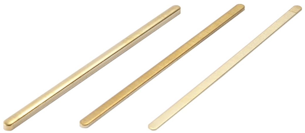 aladdien - Messing Zadel- en Moer Hoogteverstelringen - Precisie afstelling - 72x2,8 mm - Set van 3 stuks - Voor maatvoering 0,5/1,0/2,0 mm - Geschi...