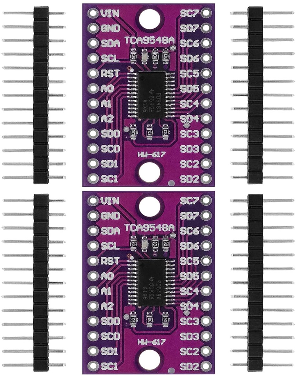 ONF3 - I2C Schakelbord - 8-Kanaals TCA9548A - Arduino Compatibel - Elektronica Projecten - I2C Communicatie - 1.8V tot 5V - Geschikt voor Arduin...