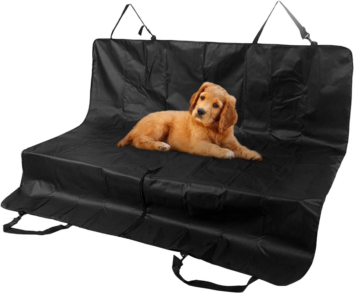 Hondendeken Achterbank - Autostoelhoes - Veilig Reizen - Waterdicht en Wasbaar - 132 x 142 cm - Zwart