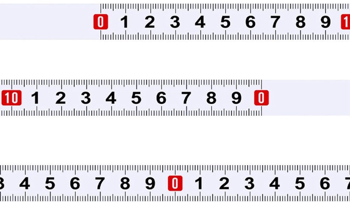 ONF3 - Zelfklevende Meetlint Set - Nauwkeurige Metingen - 1m en 2m - Meetlinten - Perfect voor Klusprojecten - Meetgereedschap - Geschikt voor T...