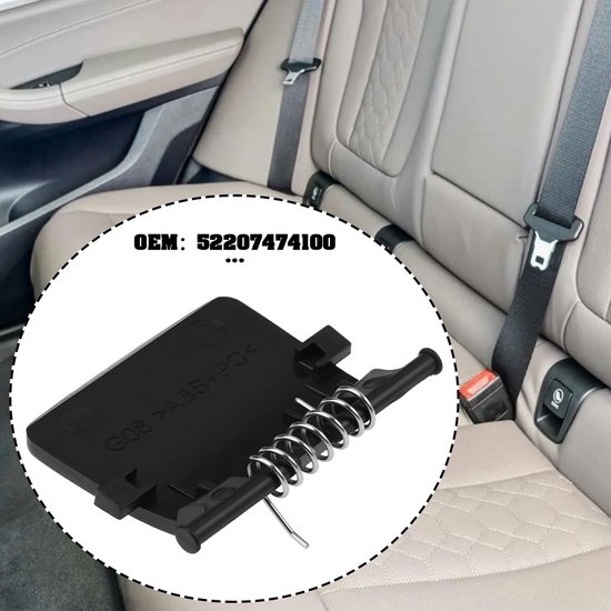 VT Goods - Isofix Cover Panel - 2 Stuks - Voor Achterzit - Geschikt voor BMW X3 X4 G01 G02 - 2018 tot 2021 van Merkloos — afbeelding 2