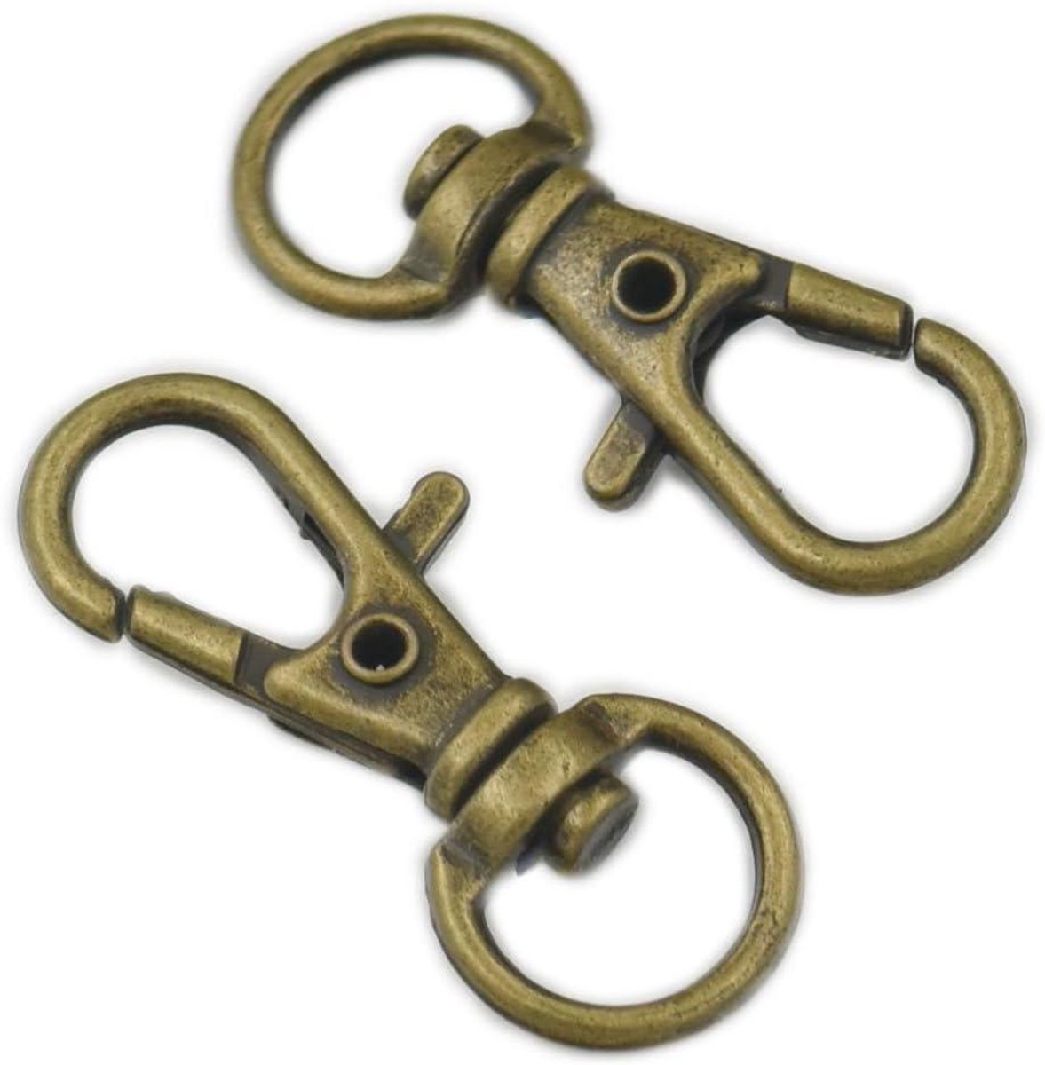 Klemband Sluitingen - Metaal Clips - Sieraden Maken - Metalen Vindingen - 10mm D Ring - Goud