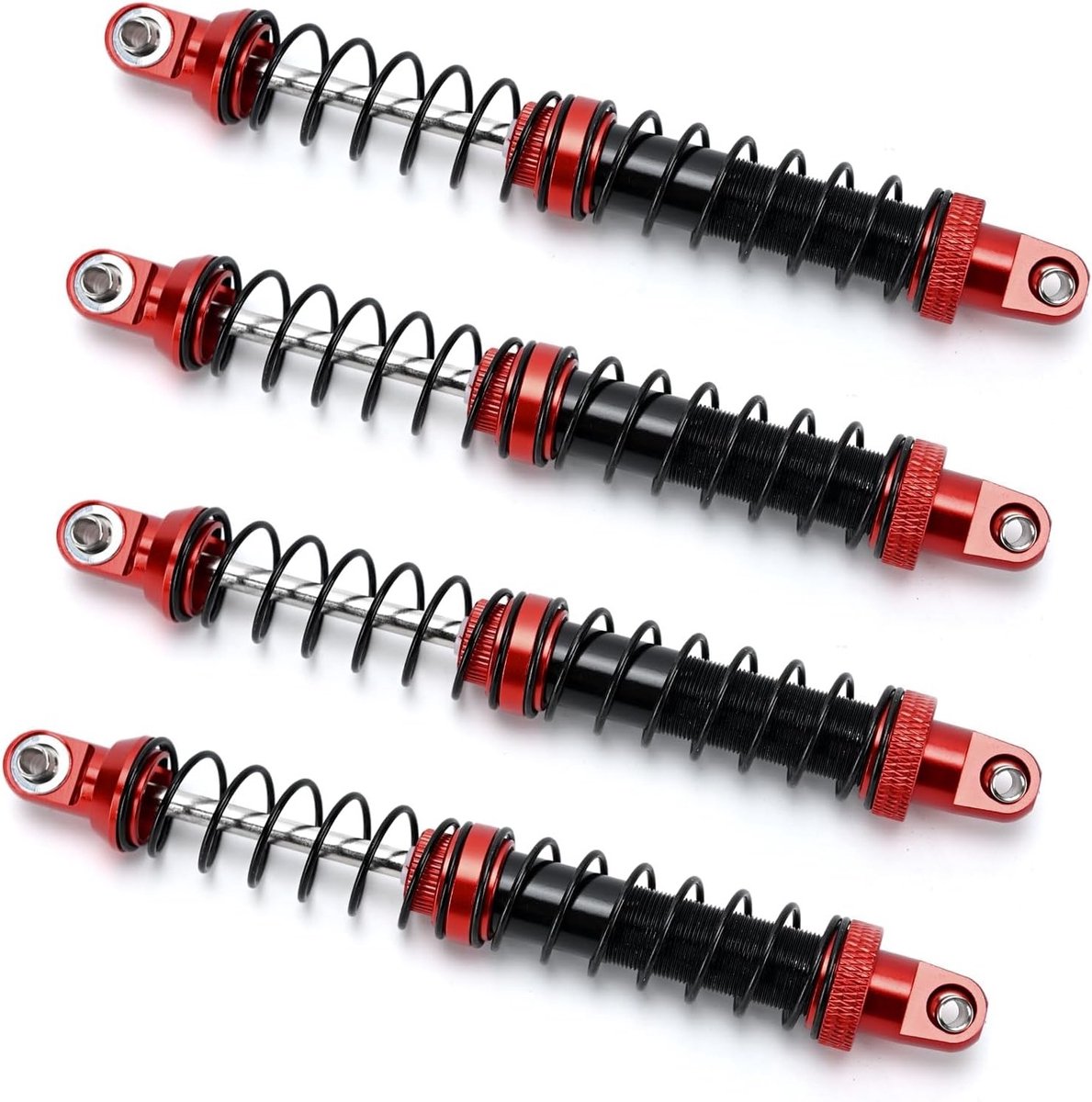 4-delige schokdemper set voor 1/10 RC crawler auto, twee fasen schokdempers voor SCX10 AXI231017 TRX-4 D90 (100mm) voor optimale prestaties en stabiliteit