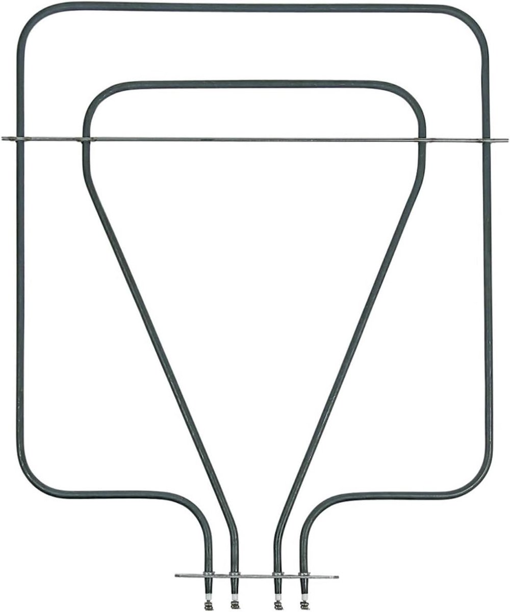 Verwarmingselement Oven - Onderwarmte Element - Oven Reparatie - Dubbele Cirkel - 467 cm - Zilverkleurig