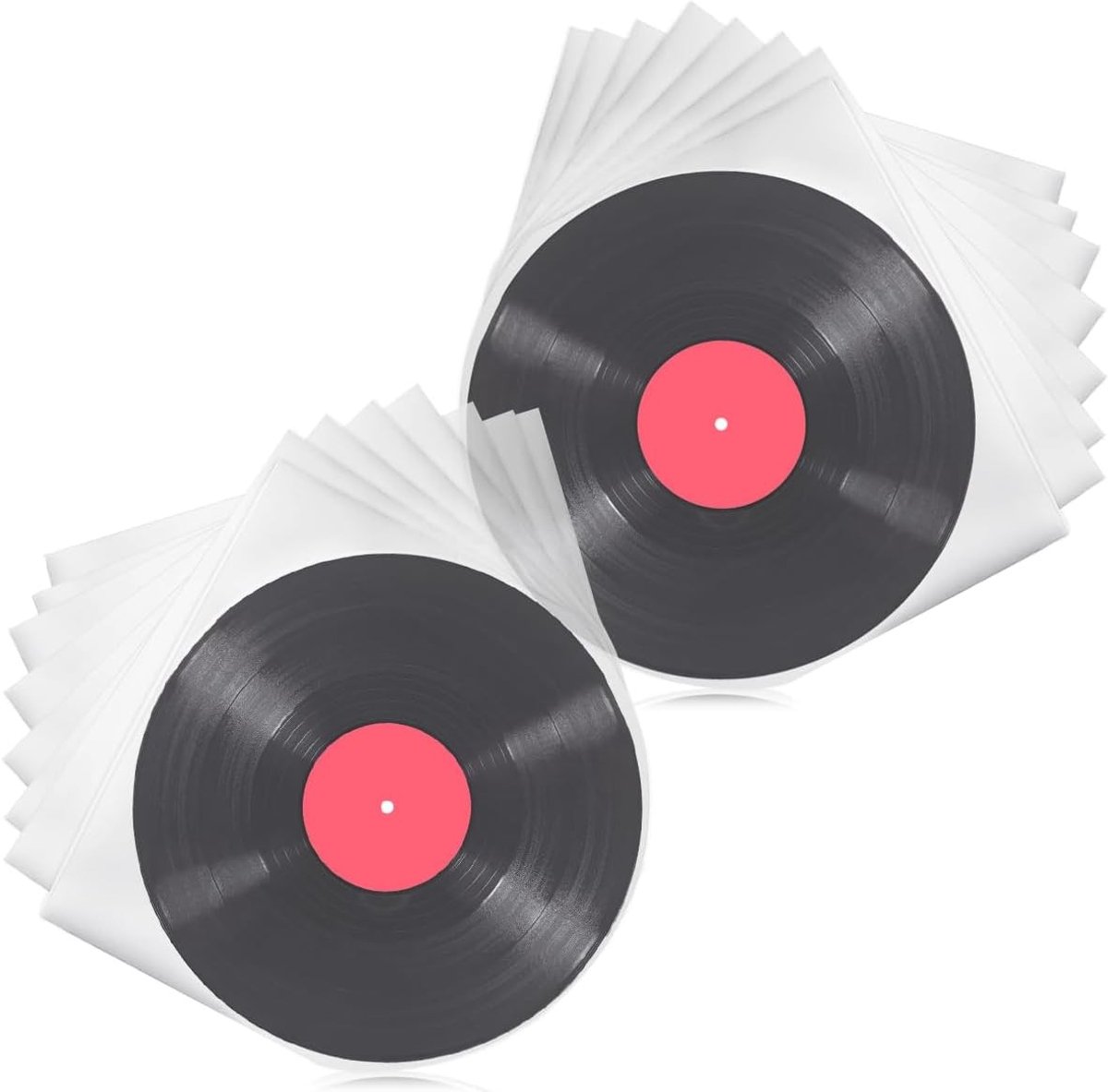 100 Stuks Anti-Statistische Vinylhoezen voor 12 Inch Platen - Bescherming en Opslag voor Vinyl Records