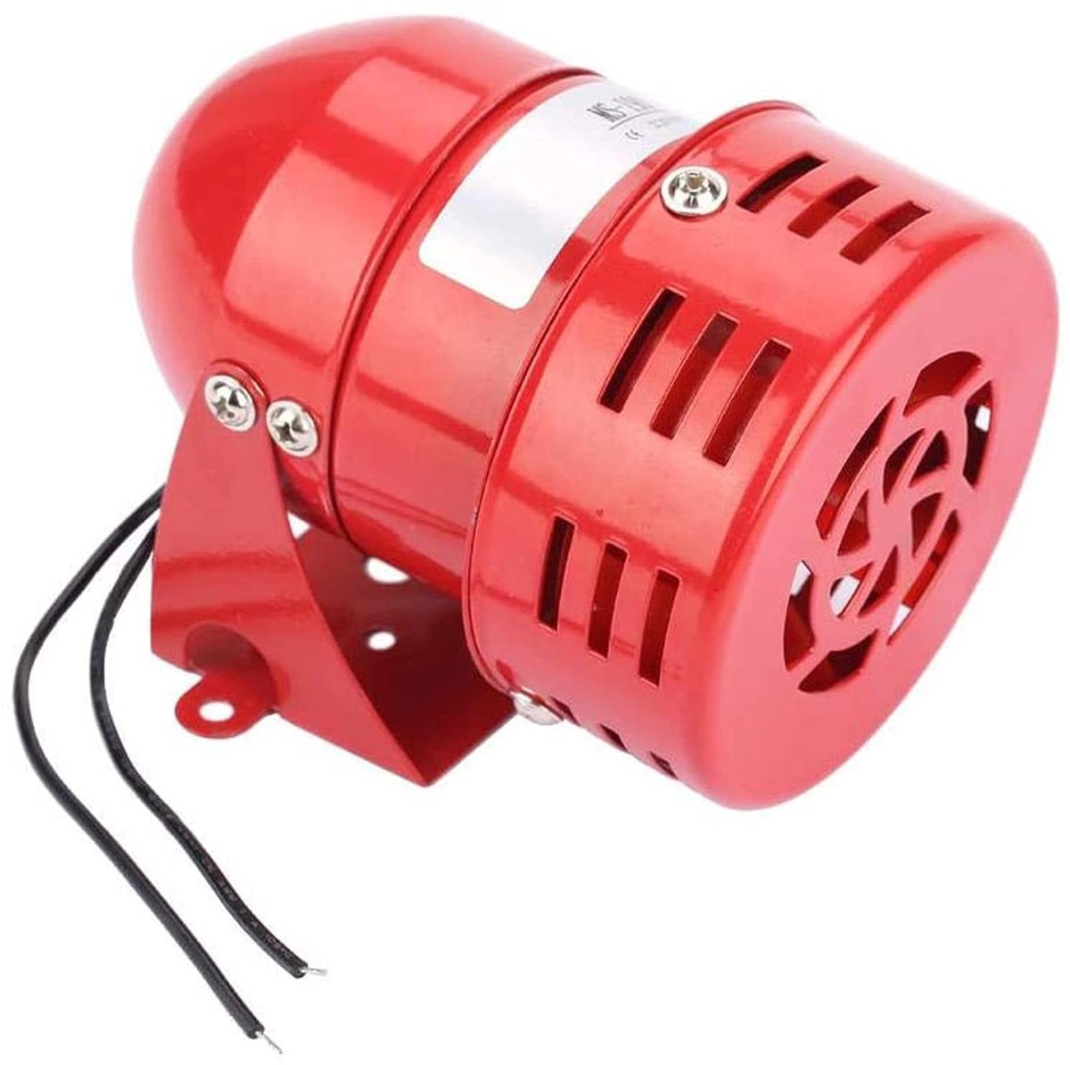 Allecto - Akozon Zoemer sirene - 220V - Hoog vermogen - Rood - 120DB - Elektrisch motoralarm - Geschikt voor beveiliging - Rood
