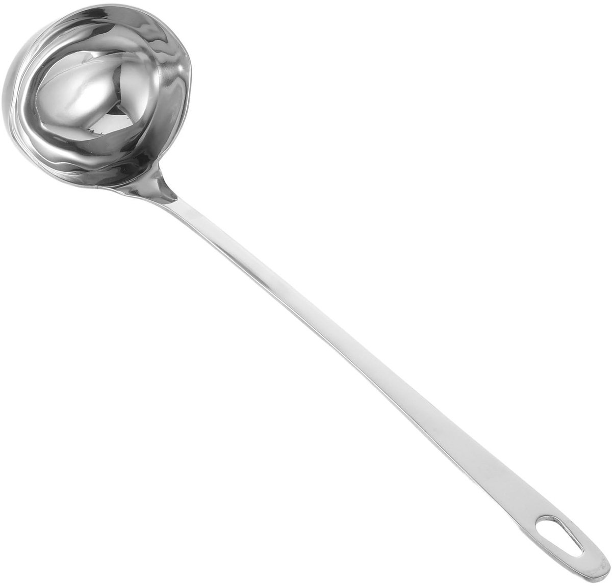 NTHProducts - Soup Spoon - Kooklepel - Lange Steel - Soeplepel met Tuit - Ideaal voor Soepen - 27 cm