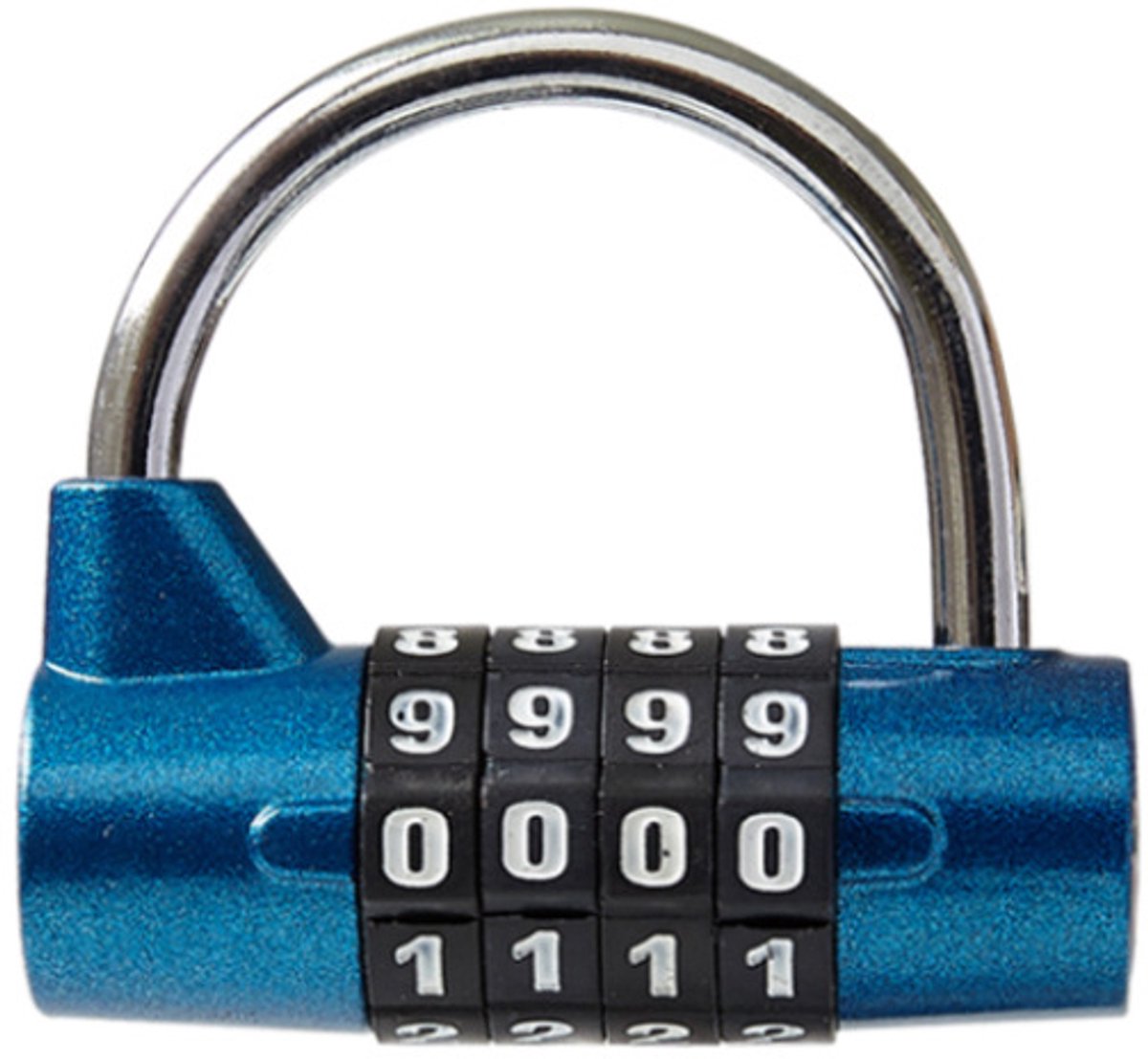 5 Digit Combinatie Slot, Gym Hangslot, Vervangbaar Combinatie Slot, Geschikt voor School Lockers, Toolboxes, Hekingen, blauw (1 stuks)