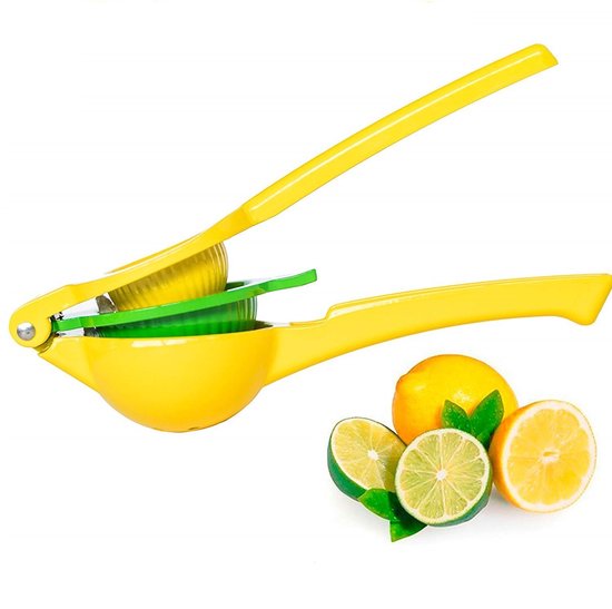 Citruspers - Citroenpers - Limoenpers - Sinaasappel juicer - Handmatige Fruitpers - Metaal - 22.5 x 7.4cm — afbeelding 4