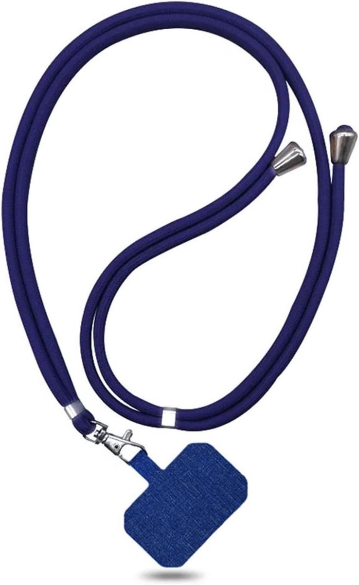 Telefoonkoord - Omhangband Telefoon - Handsfree Gebruik - Verstelbare Lengte - 150 cm - Blauw