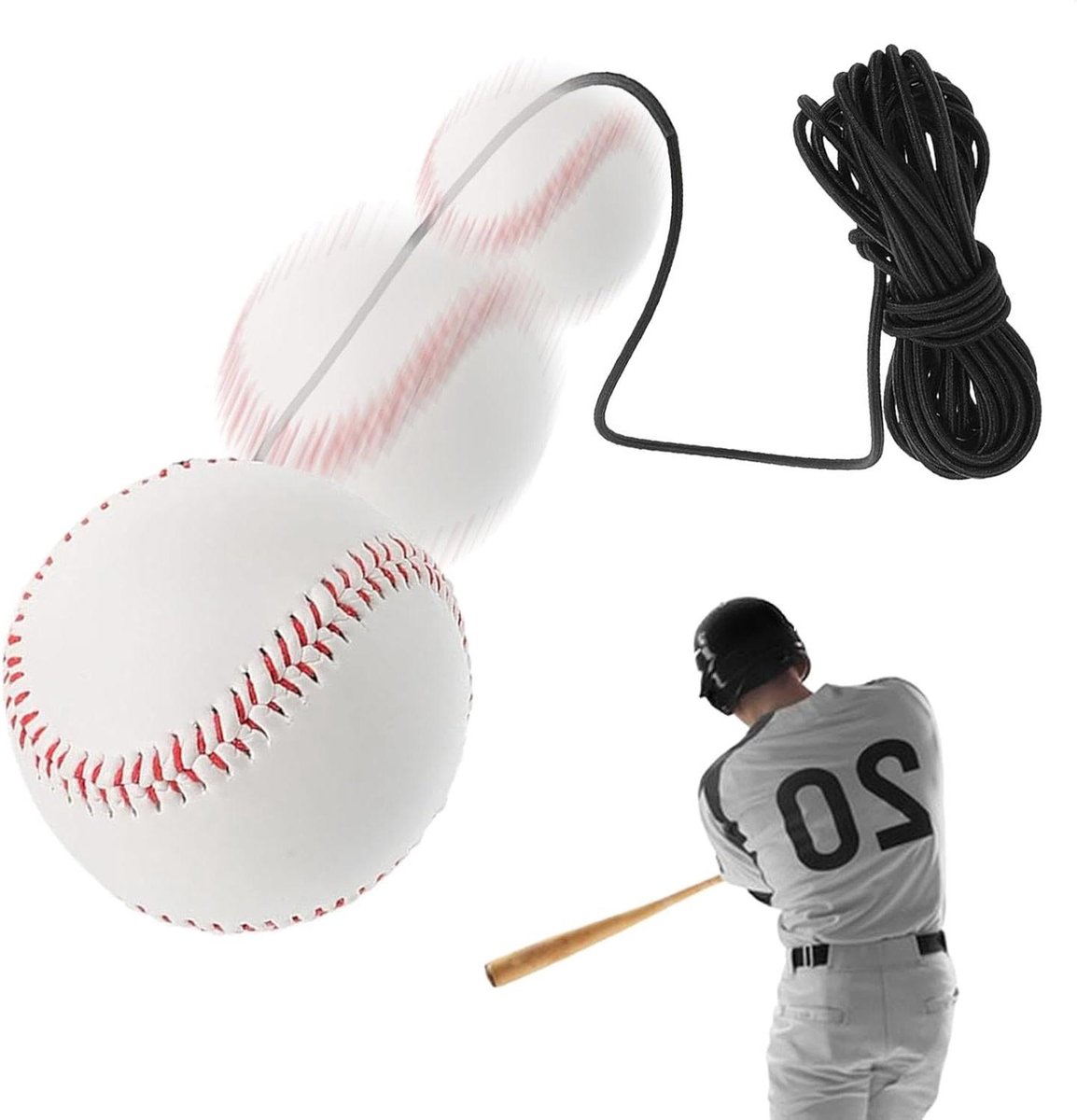 Honkbal Slagtrainer - Softbal Hulpsysteem - Slagvaardigheid Verbeteren - Duurzaam Elastisch Koord - 7 cm Bal - Niet gespecificeerd