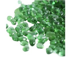 Aquarium Zand - Decoratie Steen - Aquascape Creëren - Natuurlijke Habitat - 250 Gram - Groen