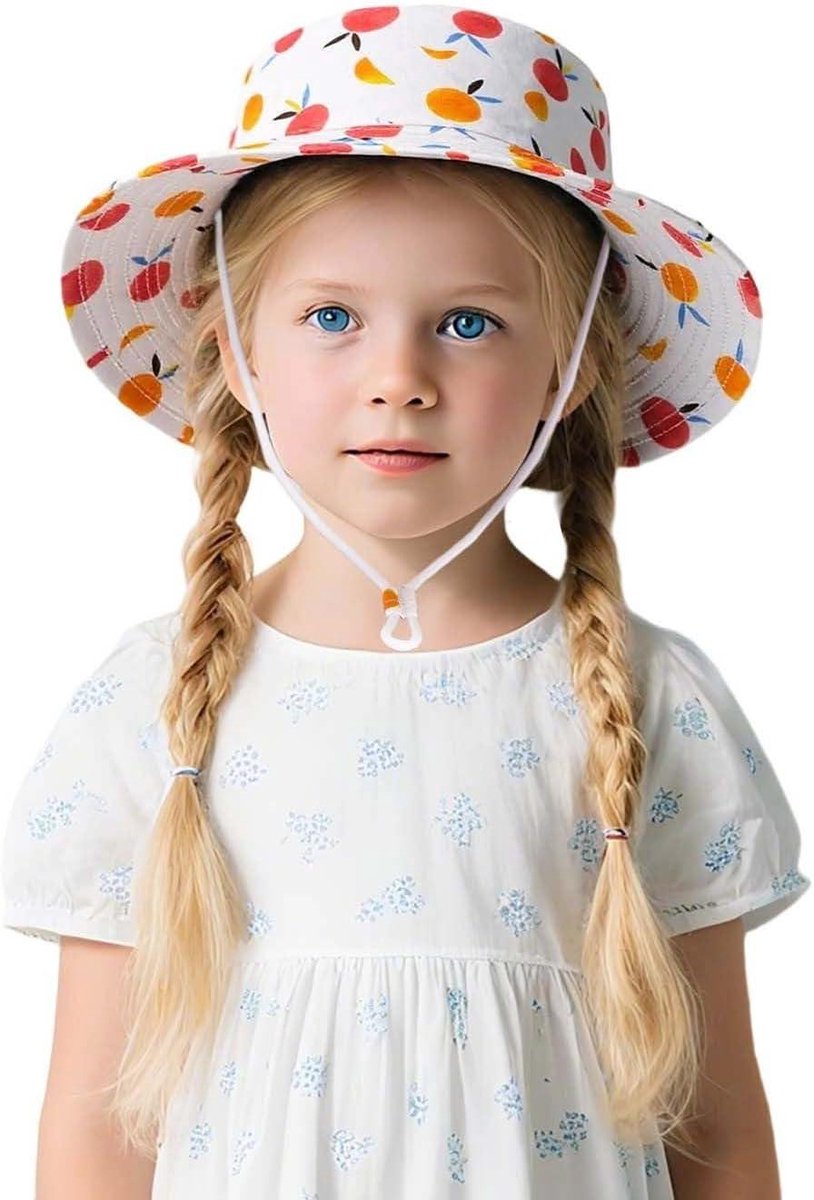 Kinder Zonnehoed - Baby Pet - Bescherming Zomer - Lichtgewicht Ademend - 1-8 Jaar - Met Print