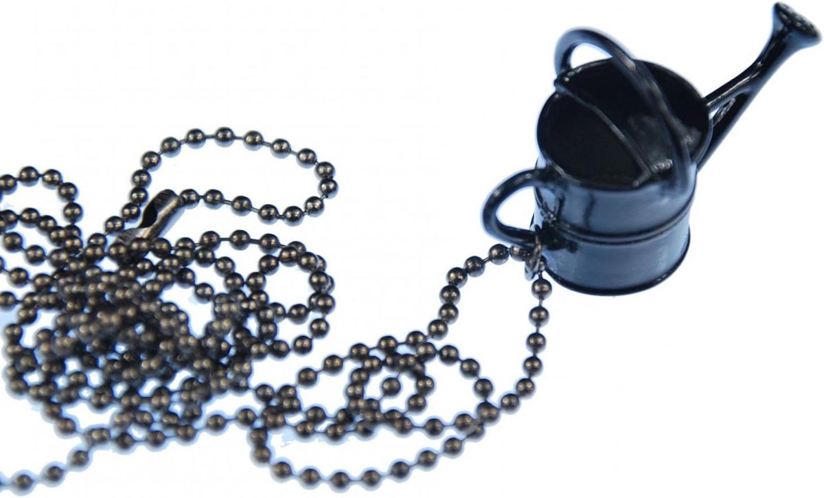 Bloemen Ketting - Tuin Sieraad - Cadeau Geven - Handgemaakt - 80 cm - Zwart
