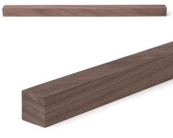 Latte en Bois de Noyer - Bois sur Mesure - Fabrication de Meubles - Raboté sur Quatre Faces - 25 x 25 mm - Naturel