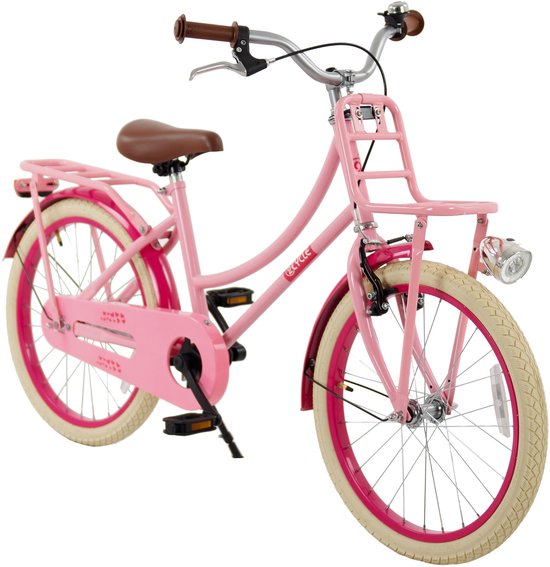 2Cycle Meisjes Transportfiets 20 inch (6-8 jaar) - Roze - Trendy Schoolfiets van 2Cycle — afbeelding 4